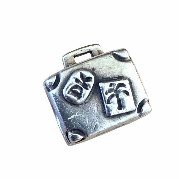 Pandora Sterling Silver Travel Suitcase Charm - Picture 1 of 6